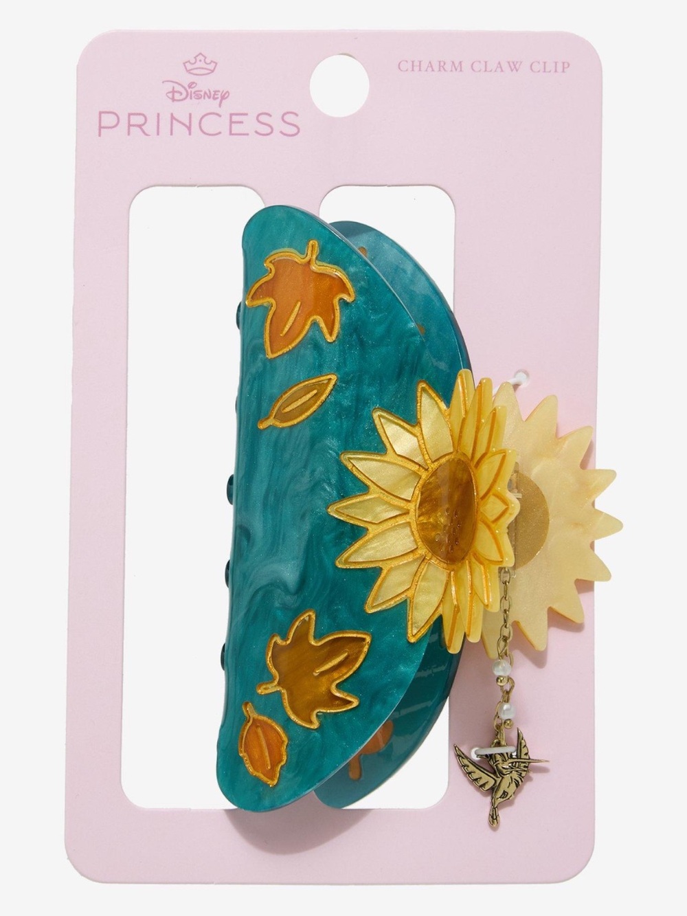 Disney Pocahontas Sunflower Claw Clip with Charm
